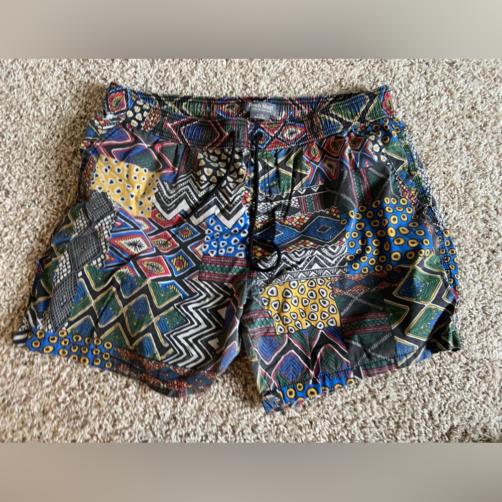 Cotton on beach short men’s Size XL Multi color vintage style